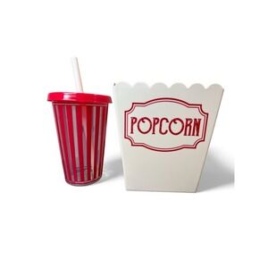 Zak! Snack 'N Sip Reusable Popcorn and Drink Cup Set • NWT • BPA Free
